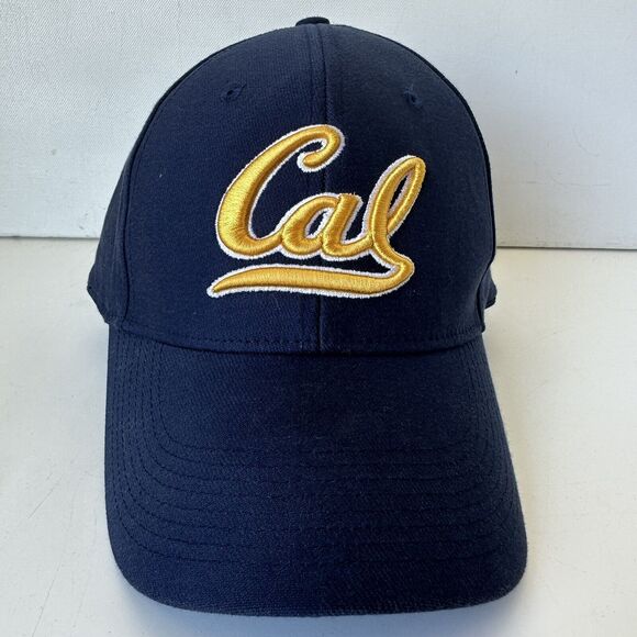 Nike California Golden Bears Hat Cap Stretch Fit Blue Yellow 22" Embroidered - Picture 1 of 7